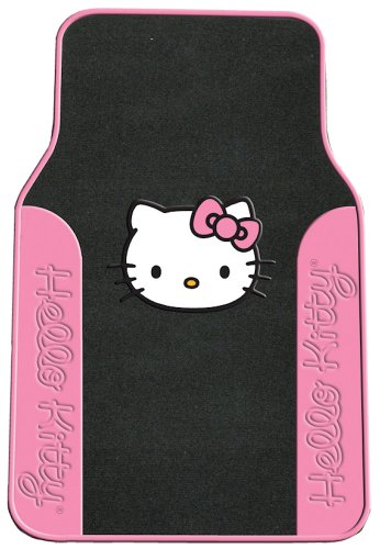 Plasticolor 001752R31 Pink Hello Kitty Carpet Floor Mat – Set of 2
