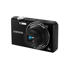 Samsung EC-SH100 Wi-Fi Digital Camera with 14 MP, 5x Optical Zoom and Touchscreen (Black)