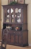 China Cabinet With Dark Cherry Finish