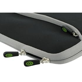 Acer Aspire AS1410-2497 11.6-Inch Netbook Sleeve Case - (Invisible Zipper Dual-Pocket Black)