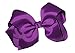 WD2U Extra Large GrosGrain Knot Hair Bow Alligator Clip Purple 1092A