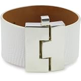 Leighelena Jigsaw White Lizard Distressed Buckle Wi