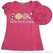 Agatha Ruiz de la Prada Fuchsia Cotton Glitter Print Top