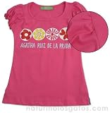 Agatha Ruiz de la Prada Clothing - Agatha Ruiz de la Prada Fuchsia Cotton Glitter Print Top