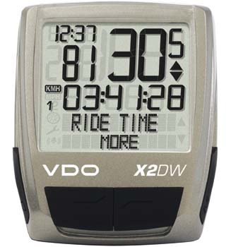 VDO X2DW Fahrrad-Computer 29 Funktionen