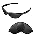Walleva Replacement Lenses for Oakley Half Jacket 2.0 Sunglasses - Multiple Options Available (Black - Polarized)