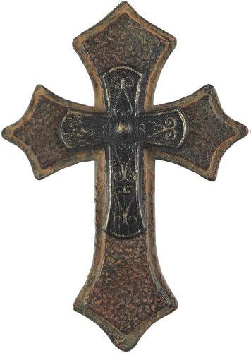 Small Weathered Look Pointed Wall Cross