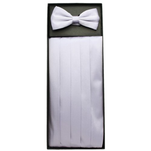 Lilac Satin Silk Cummerbund by KJ Beckett