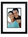 Malden Parker Black Wood Matted Frame with Black Wood Insert, with Mat 8 by 10-Inch, without Mat 11 by 13-Inch