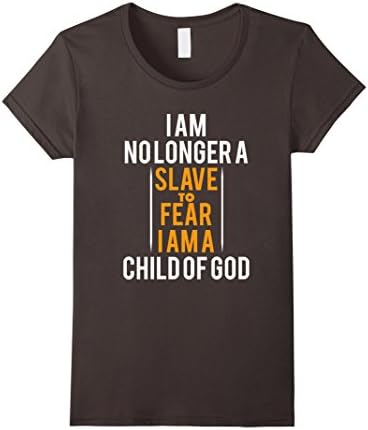 Men's I'm No Longer Slave To Fear-Child of God Classic-Shirt - Female Large - Asphalt