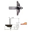Milwaukee 1-1/2" x 2-3/4" x 1/2" Shank Raised Panel Router Bit - 48-23-6455
