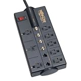 Tripp Lite TLP810SAT 8-Outlet Surge Protector (3570 Joules, Tel/DSL/Coax)