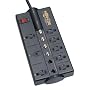 Tripp Lite TLP810SAT 8-Outlet Surge Protector (3570 Joules, Tel/DSL/Coax)
