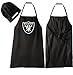 NFL OAKLAND RAIDERS BARBEQUE APRON AND CHEFS HAT SET