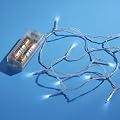 Lichterkette 10er LED transparent f�r Batterie