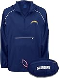 San Diego Chargers Club Pass II Pullover Jacket - XX-Large