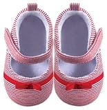 Luvable Friends Girl's Bow Dress Shoe for Baby, Pink