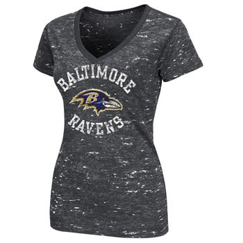 Baltimore Ravens Womens Pride Playing II V-Neck T-Shirt - L