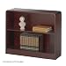 Safco 2-Shelf Reinforced Radius-Edge Veneer Bookcase, Mahogany