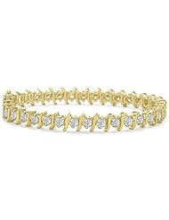 Diamond S-Link Tennis Bracelet