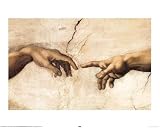Michelangelo Buonarroti - Creation Hands (c) Mini-Poster (50 x 40cm)