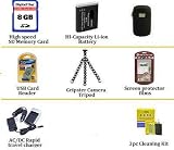 Pocket Video Camera Exclusive Accessory Kit For The Kodak Zi8 Pocket Video Camera & Kodak PLAYSPORT Package Includes 8GB Memory + Kodak Klic 7004 Replaacement battery  + 1 Hour Charger + Slim Hard Case + Gripster Tripod + LCD Screen Protectors + More
