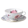 Wedgwood Harlequin Cuckoo Tea Story Teacup and Saucer, Green