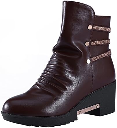 Laikakingdom Genuine Leather Low-Heels Drill Fashionable Shoes For Women(5.5 B(M) US, Coffee)