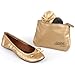 Sidekicks Women's Foldable Ballet Flats with Carrying Case