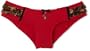 Baby Phat Women's Ruffle Hipster,Red,Medium