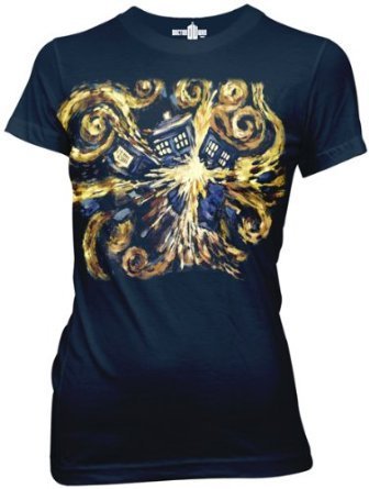 Ripple Junction Doctor Who Van Gogh Pandoric Juniors T-Shirt
