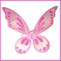Pink Sparkle Pixie Wings