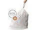 simplehuman Custom Fit Trash Can Recycling Liner V, 16-18 L/ 4.2-4.8 Gal, 50-Count Box