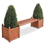 Single Eucalyptus Planter Bench