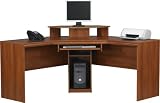 Ameriwood Expert Plum L-Shaped Work Center