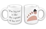 Two Sided Captain Big Toe Mug