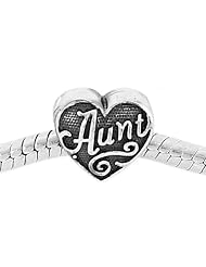 Sterling Silver Authentic Zable Aunt Talking Bead Charm