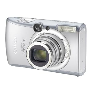 Canon Digital IXUS 970 IS Digitalkamera (10 Megapixel, 5-fach opt. Zoom, 6,4 cm (2,5 Zoll) Display, Bildstabilisator)