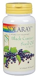 Solaray - Black Currant Seed Oil, 600 mg, 90 softgels
