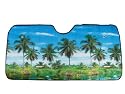 Automotive Windshield Sun Shade - Tropical Palm Trees