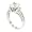 Sterling Silver Classic Solitaire Engagement Ring w/Round Brilliant White CZ Size 6