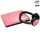 Lenco DVP-936 DVD-Player (23 cm (9 Zoll) Display, Kartenleser, USB 2.0) pink