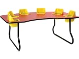 Six Seater Kidney Shaped Toddler Table 41BxksJvR0L. SL160 Six Seater Kidney Shaped Toddler Table