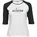 Reebok Oakland Raiders White Ladies Queen of Hearts Raglan 3/4 Sleeve T-shirt