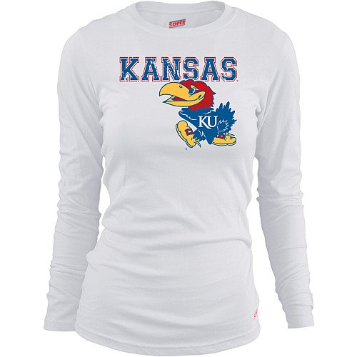 Soffe Kansas Jayhawks Women's Long Sleeve T-Shirt Extra Large