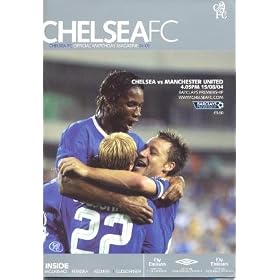 Chelsea v Manchester United official programme 15/08/2004