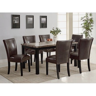 42 Crawford Dining Table Dark Brown