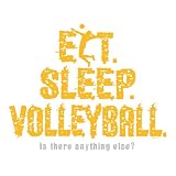 Eat Sleep Volleyball Heavyweight Cotton Tee