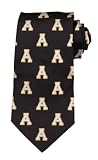 Appalachian St. necktie - Appalachian State logo tie with Block A logo