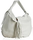 Gucci white pebble leather 'Jungle' large hobo